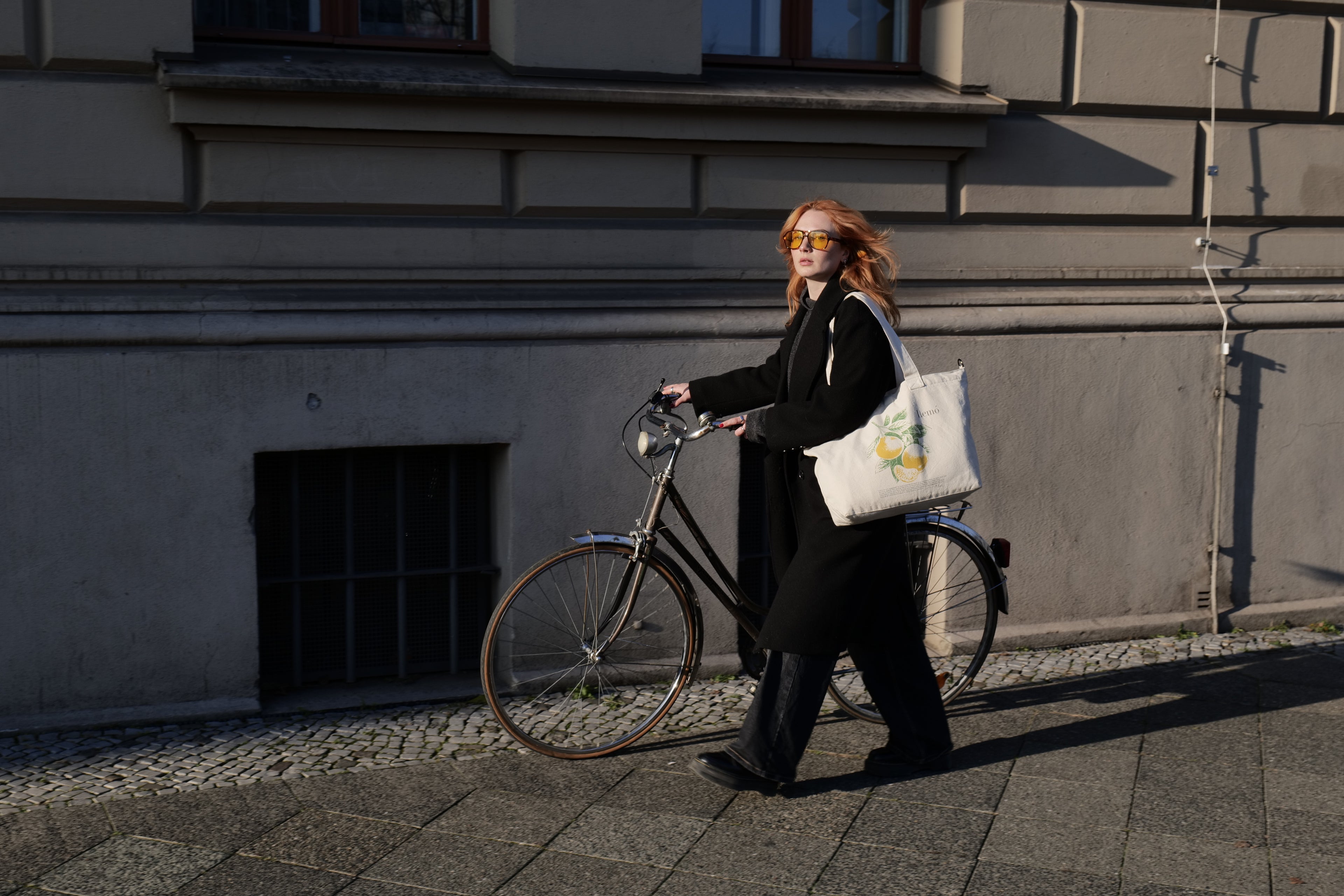 Lemó Tote Bag  Natural Baumwolle Berlin Cross-Body Gurt